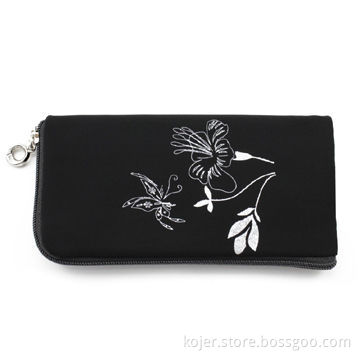 Mobile Phone Pouch, Made of Velvet, with Zipper Slider and Lanyard, Ideal for Apple's iPhone 4/4S